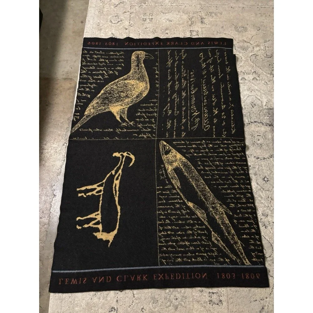 Lewis And Clark Virgin Wool Blanket Fairbault Woolen Mills Journal Pages